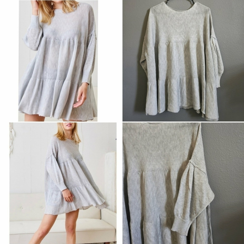 Boho Chic Tiered Boatneck Top✨️
